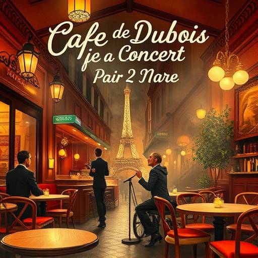 Affiche du concert de jazz de Sophie Dubois au Café de la Danse.